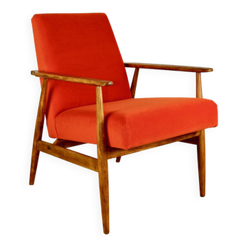 Orange Lis Lounge Chair by Henryk Lis, 1970s