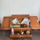 Small wooden mail storage unit