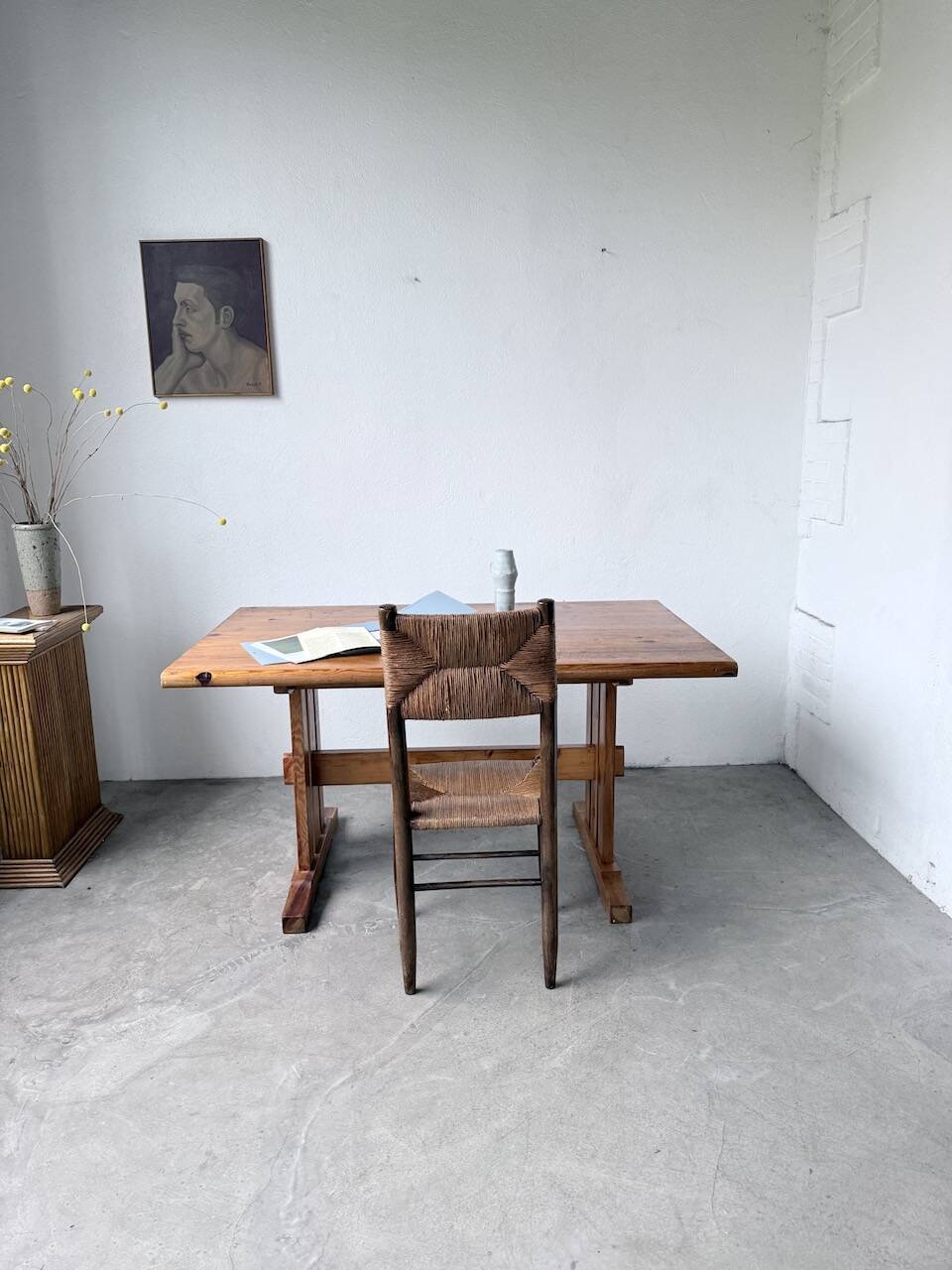 Mountain furniture table made of solid pine