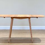 Ercol Folding Table and Four Quaker Chairs by Lucian Ercolani, 1960s