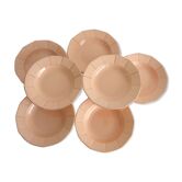 Hollow plates Digoin rose