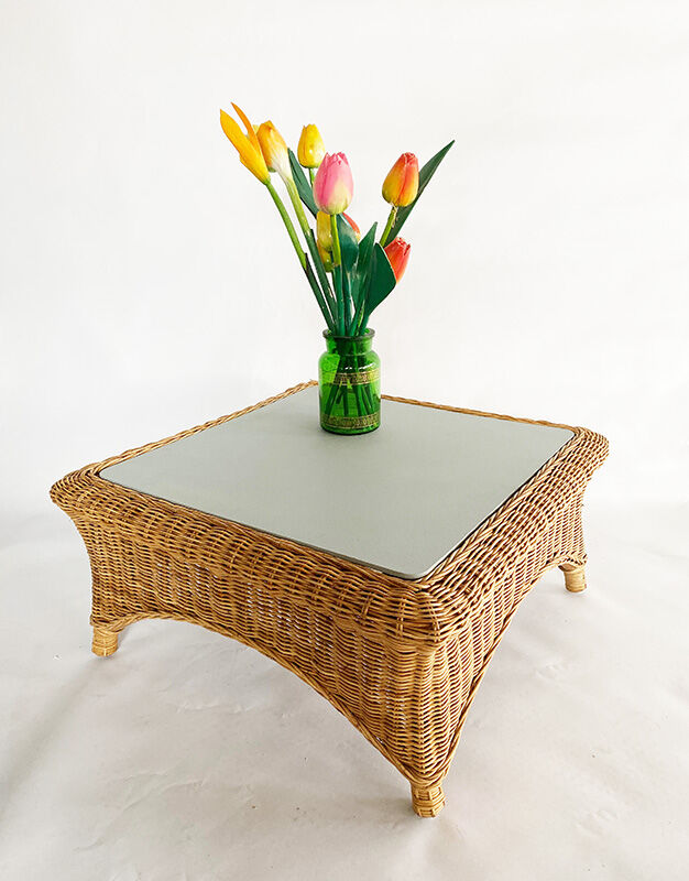 Rattan coffee table