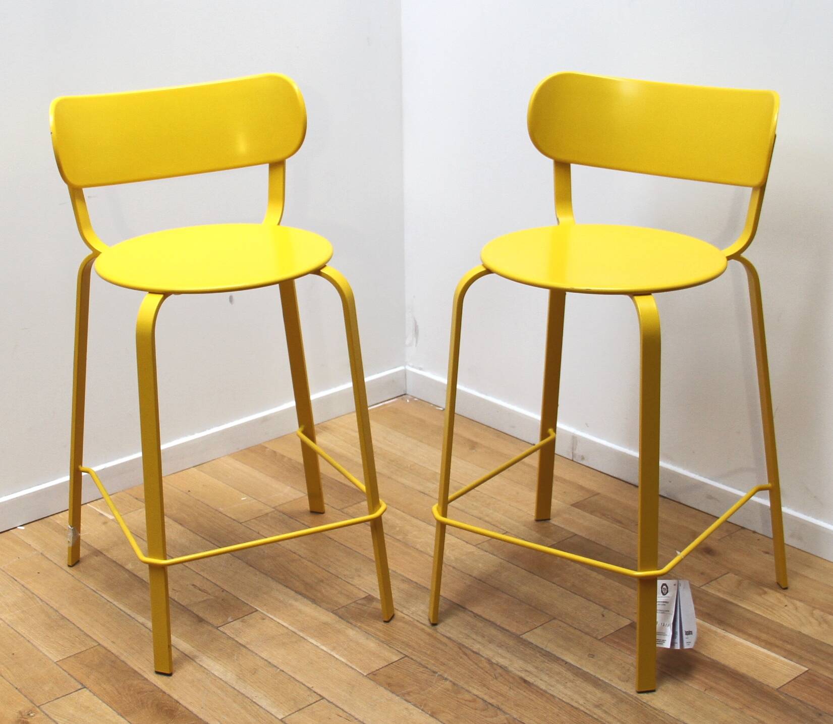 Pair of Stil high stools, LaPalma