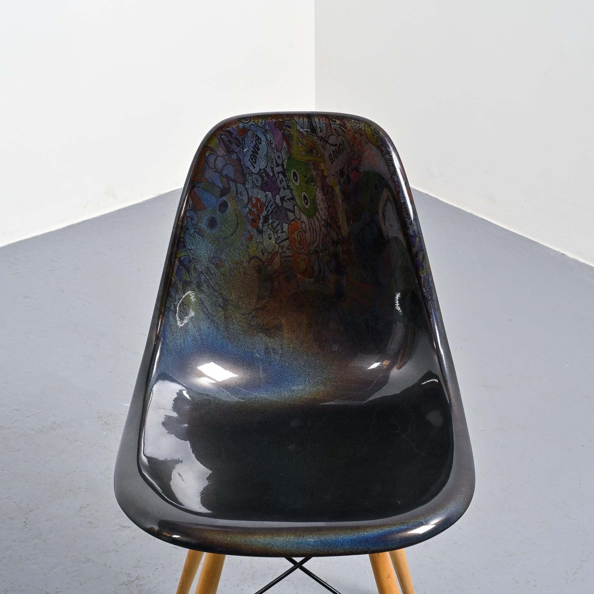 Eames chair customised by an artist, circa 2000