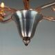 Venetian lustre made of Murano glass in amethyst colour, circa 1920.