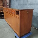 Vintage Store Counter | Retro Display Cabinet | Stylish Mid-Century Shop