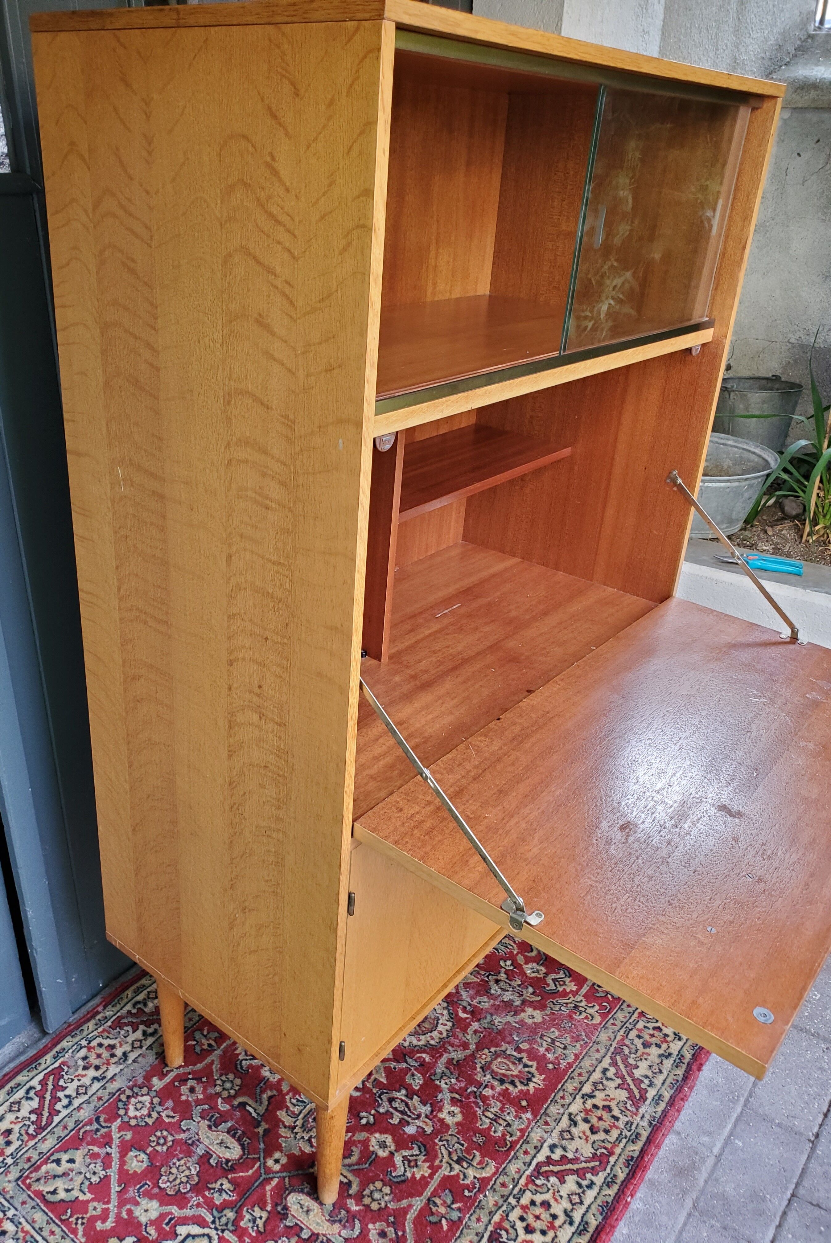 Oak writing desk 1960