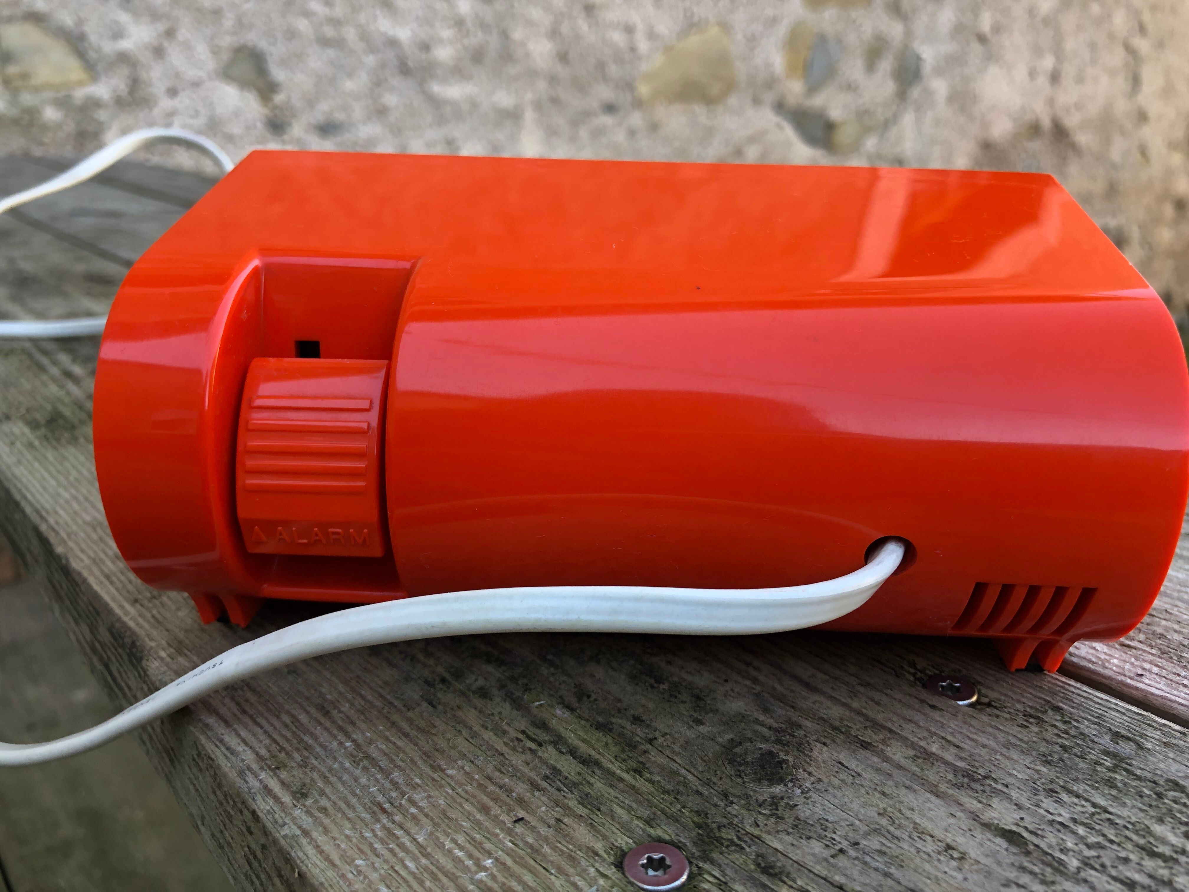 Orange alarm clock Sankyo Digi-Glo