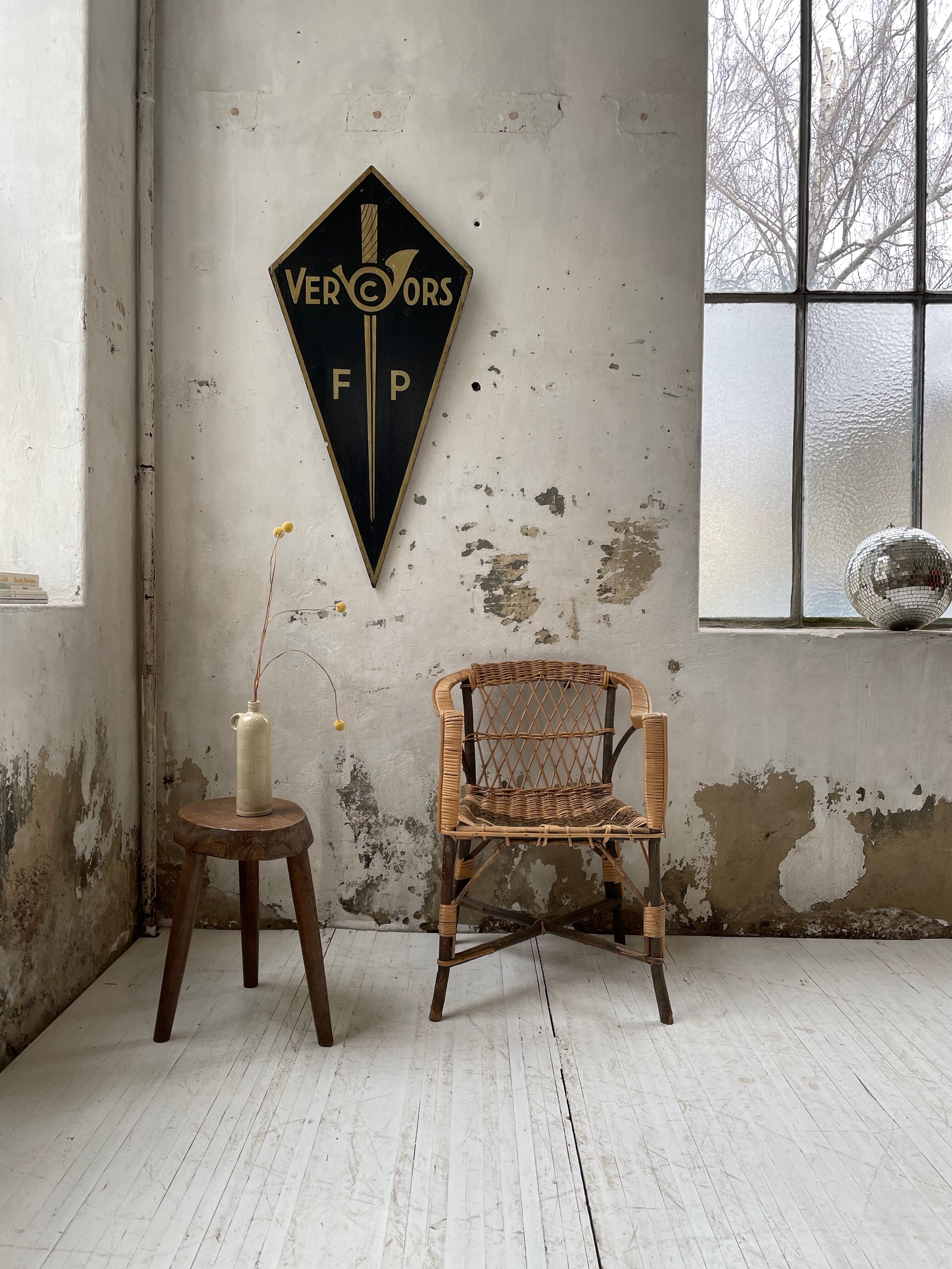 Popular rope, wicker and wood chair