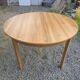 Scandinavian extendable oak table from the 1960s (butterfly extension)