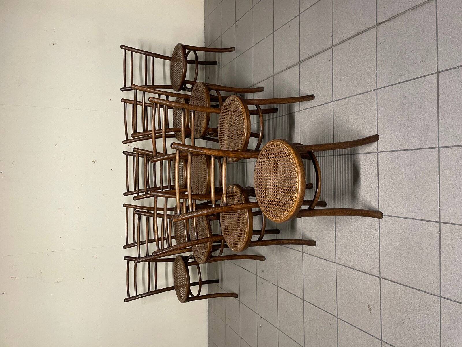 Chaises, Italie, fin XIXe siècle, lot de 11