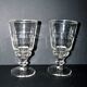 Lot de 2 verres à Absinthe en verre moulé vintage H16.5cm