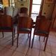 Five art deco chairs