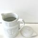Pitcher covered porcelain Grigny XIXth stamped P.Precious
