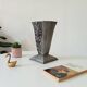 Antique art deco vase in solid aluminum