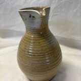 Glazed stoneware pitcher