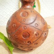 Vase , terracotta soliflore made in greece - vintage