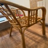 Rattan armchair