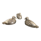 2 pepper shakers, 1 Silea salt shaker, duck shape