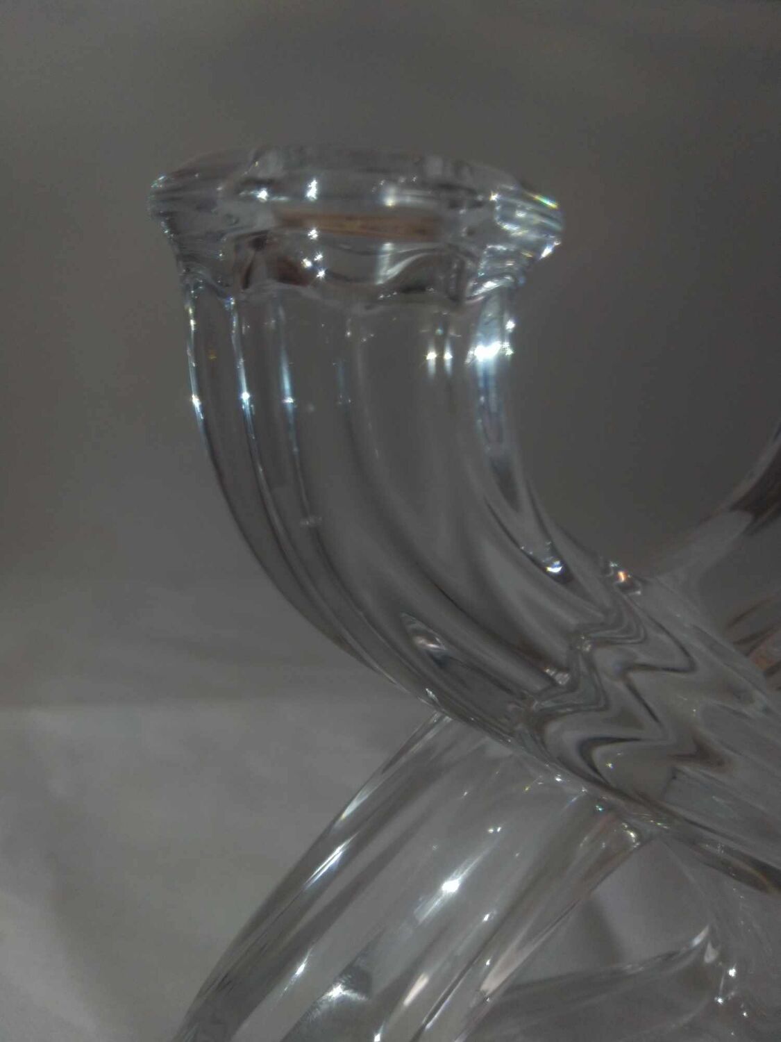Double Crystal Valve Candle Holder