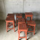 Set of wooden stools