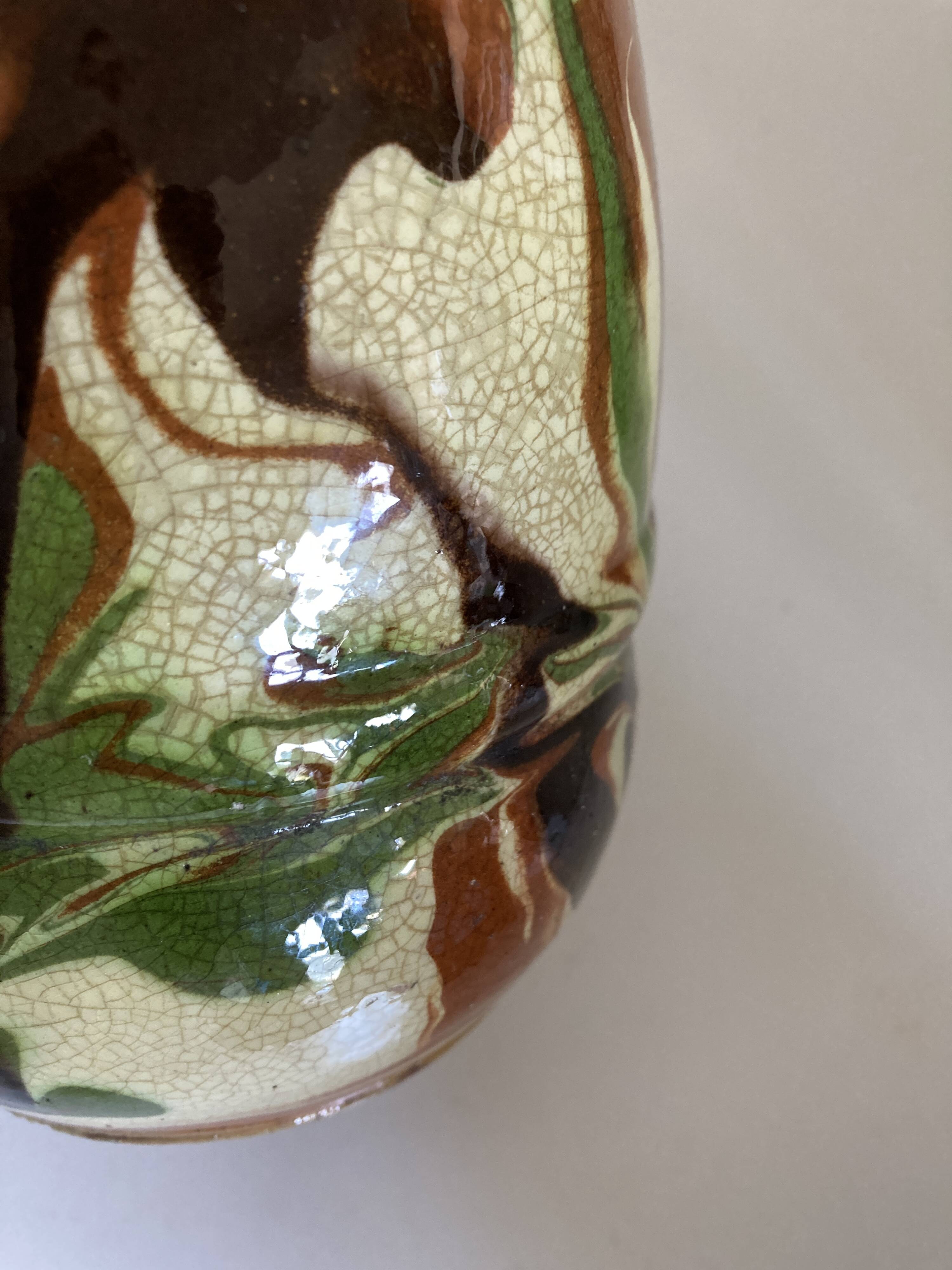 Mixed earth terracotta pitcher Provence 1950