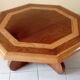 Octagonal oak coffee table