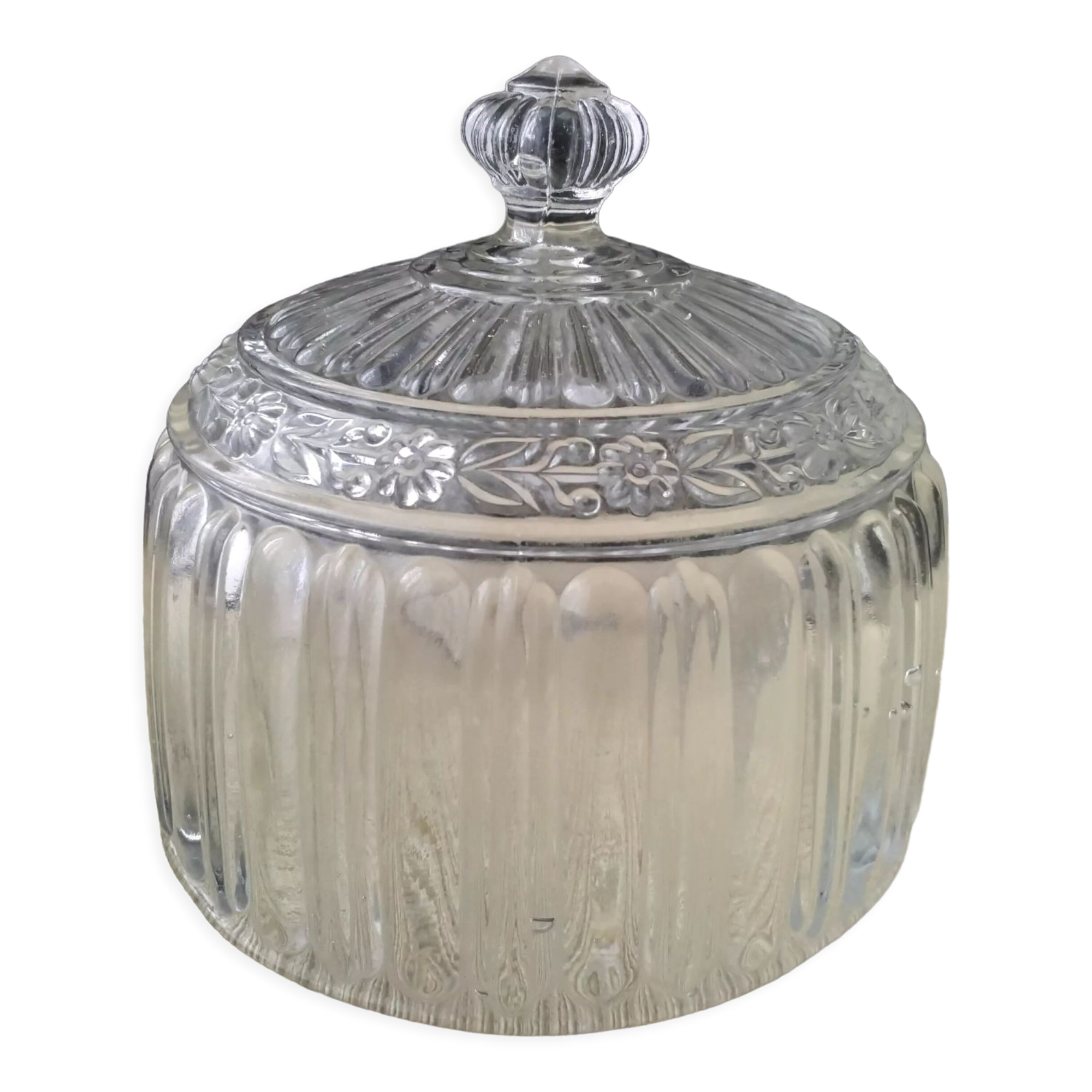 Cheese bell made of moulded pressed glass