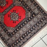 Tapis Bukhara Vintage Ouzbek, Années 1960, Élégance Traditionnelle