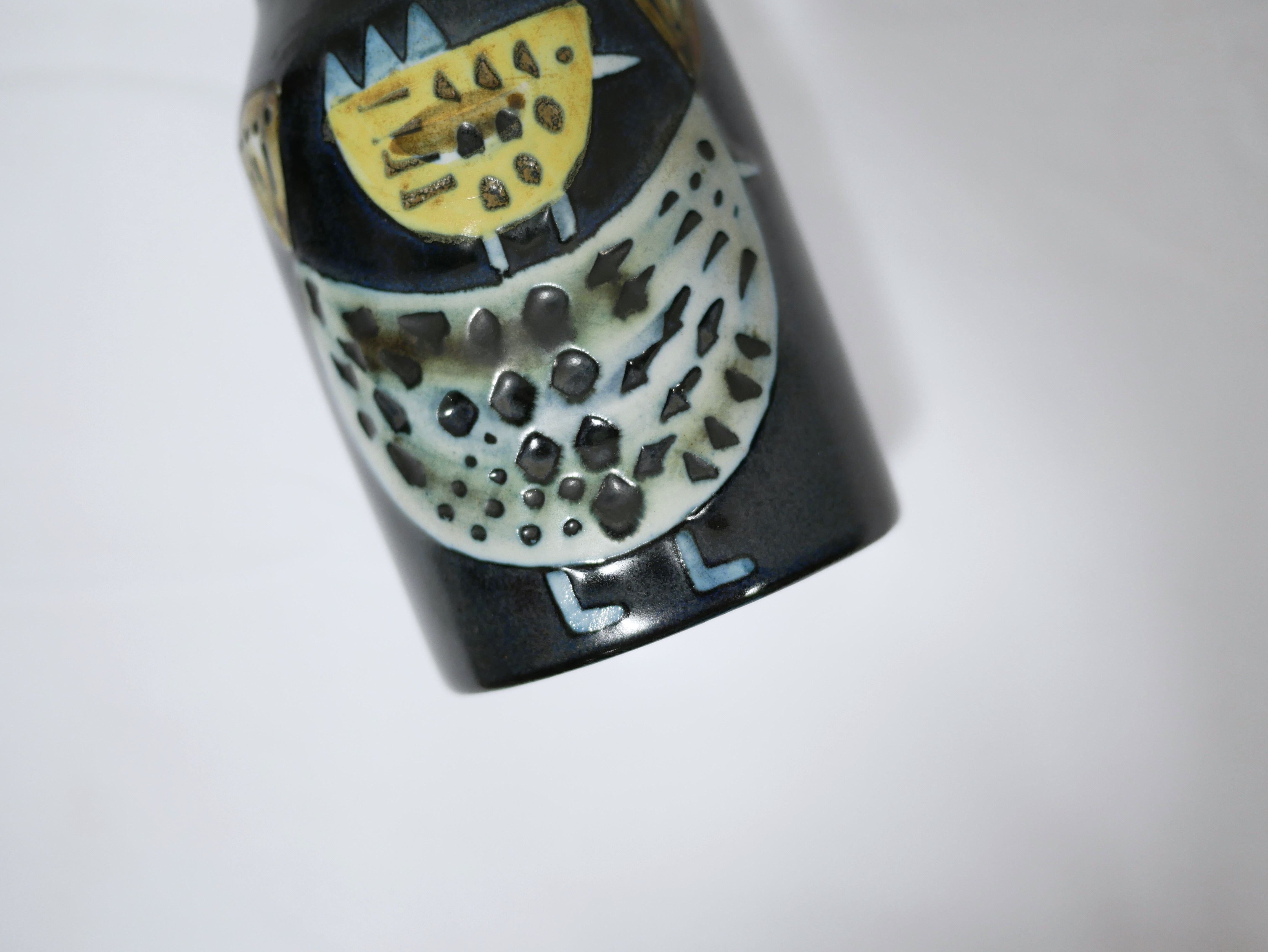 Vintage Scandinavian ceramic vase by Lisa Larson for Gustavsberg