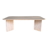Travertine coffee table