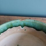 Planter, flower pot in glazed ceramic