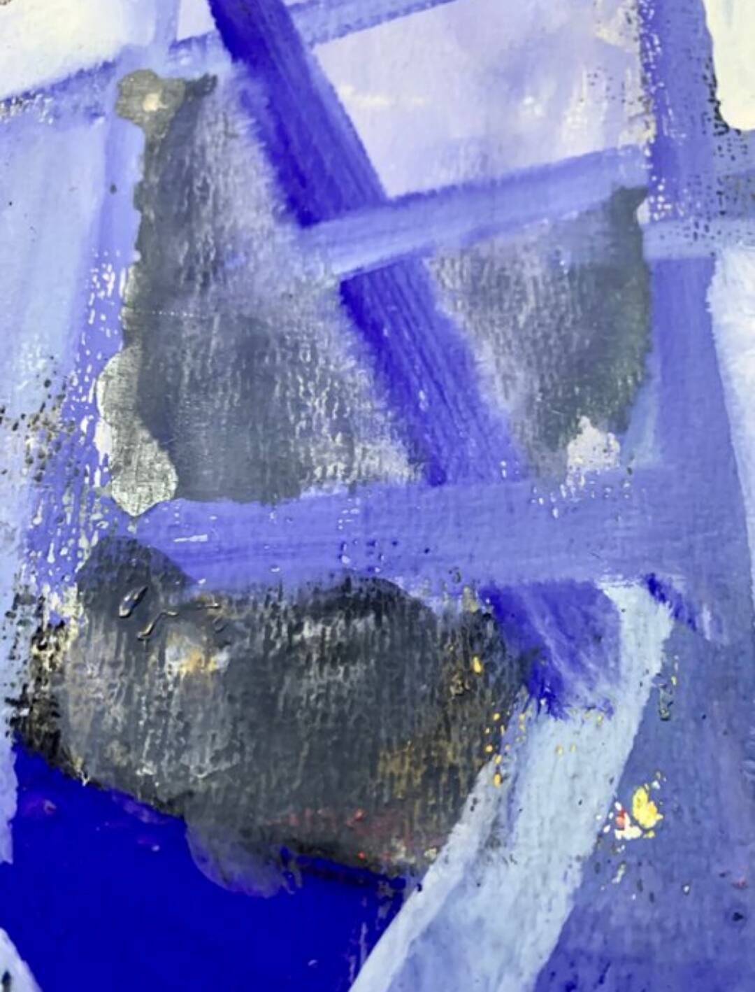 Oil on abstract paper Jean-Marie Planque