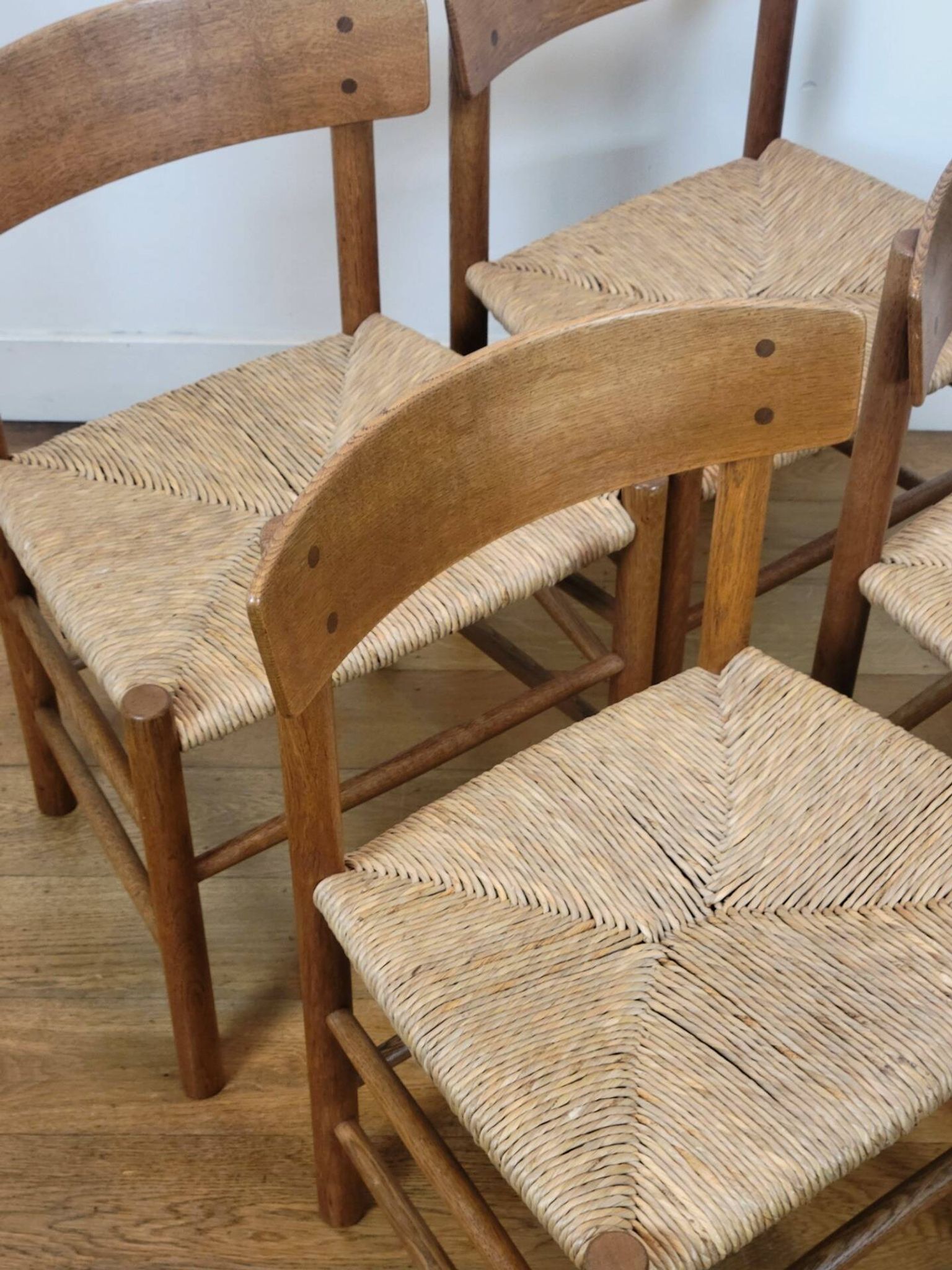 Vintage J39 chairs by Børge Mogensen for FDB, 1965