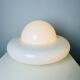 Sculptural Ufo Space Age Table Lamp In Opal Glass, Italy, 1970S