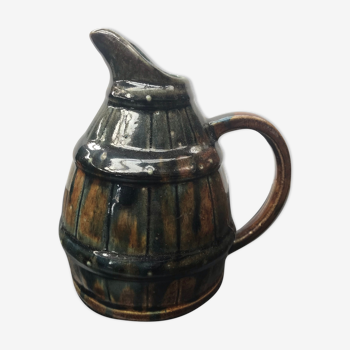 Former digoin ceramics brown shape pitcher