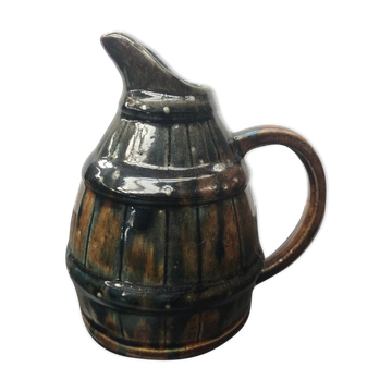 Ancien pichet digoin céramique marron