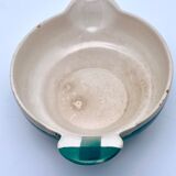 Vintage beige and green checkered service