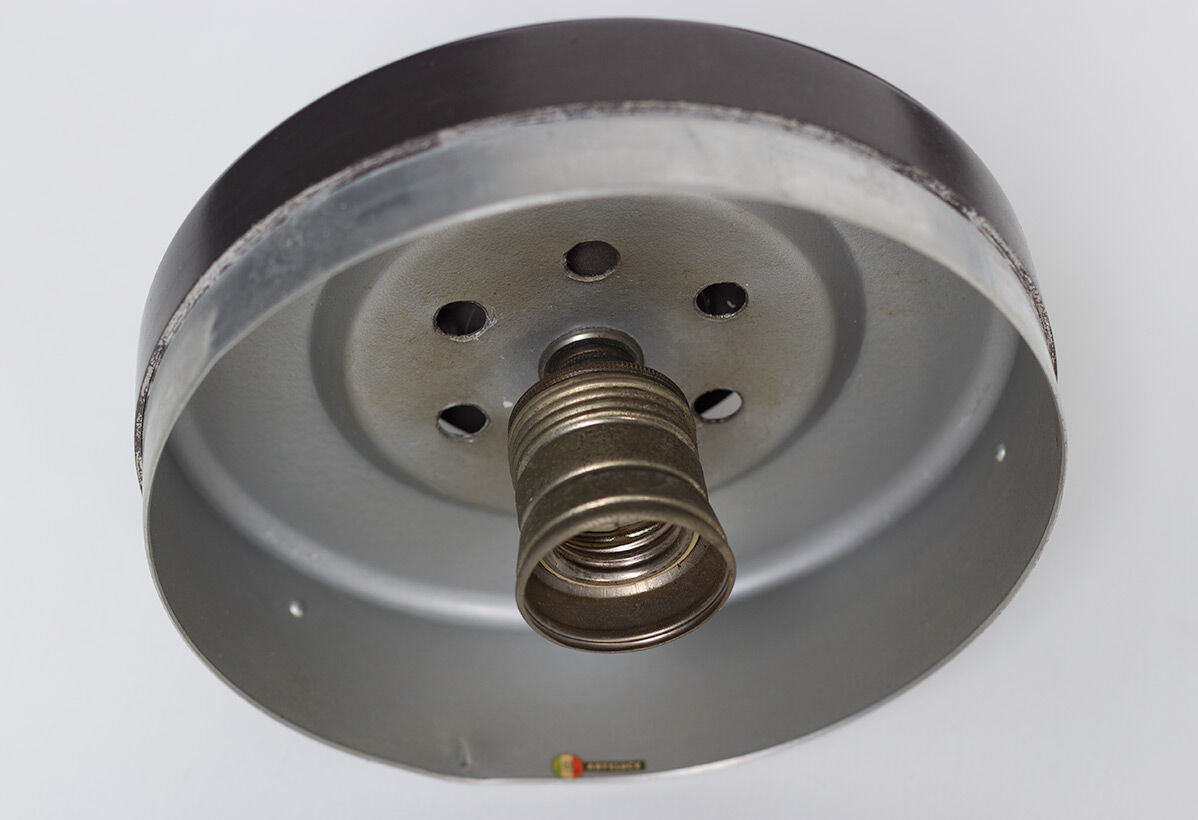 Gino Sarfatti Arteluce model nr 3047 three circular lamps 1960