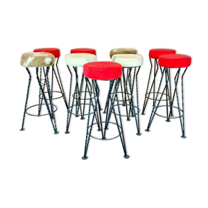 lot de 9 tabourets de