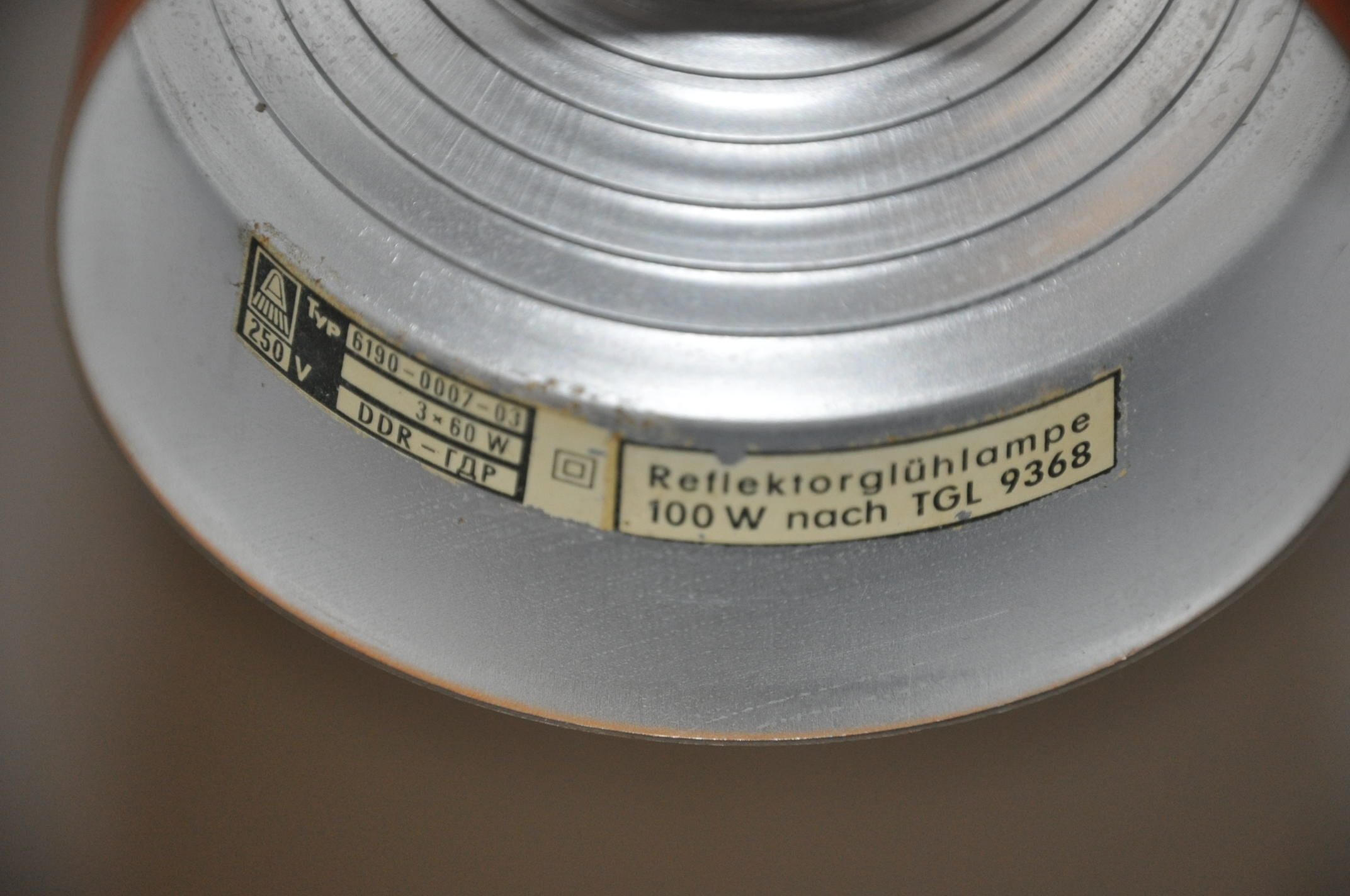 Floor lamp orange 1970