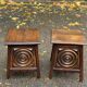 2 Breton bedside tables in solid wood