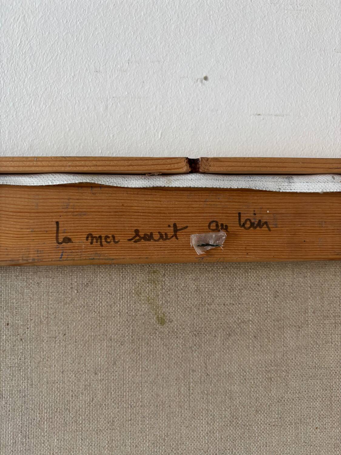 Window on the sea signed