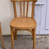 Suite of 4 chairs bistro Baumann 1967