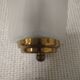 Pair of Art Deco wall sconces in frosted glass & brass