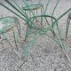 Salon de jardin fer forgé 1950/60