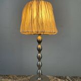 Vintage brushed aluminum lamp