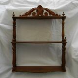 Antique mahogany shelf, 19th century.
