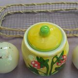 Ensemble salière, poivrière et pot à moutarde