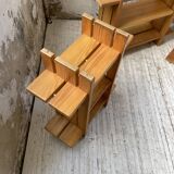 4 solid elm shelves Maison Regain